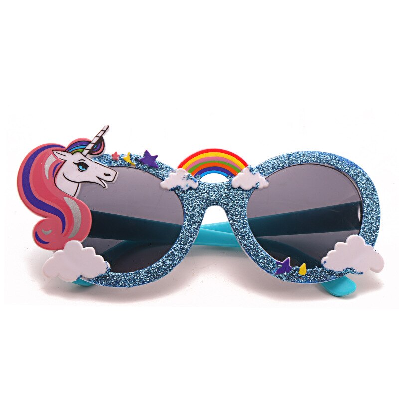 Unicorn Glasses Rainbow Unicornio Glasses Unicorn Girl Birthday Party Baby Shower Birthday Party Decor Kids Birthday UN01: blue 2