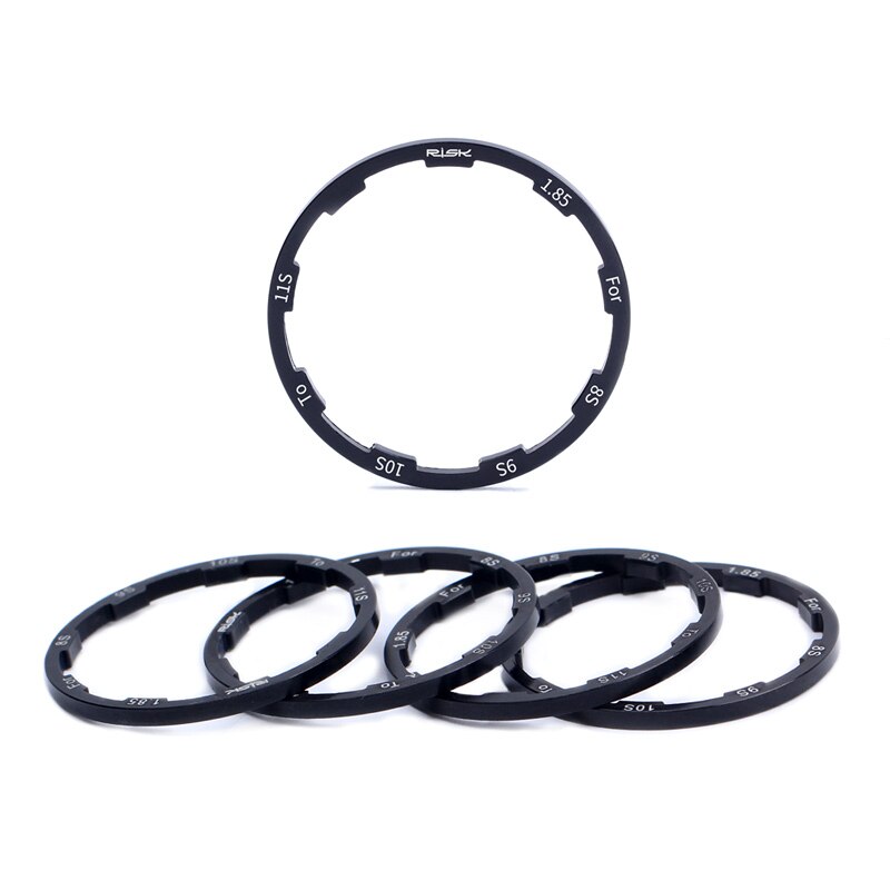 Fahrrad Hub Spacer MTB Tretlager Washer Kassette Schwungrad Dichtung Aluminium Legierung Rennrad Washer 1/1. 5/2/1,85mm 10S 11S