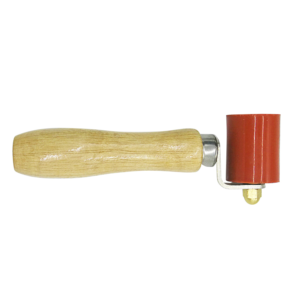 Pvc vandtæt svejseværktøj håndrulle 40mm silikone højtemperaturbestandig søm håndtrykrulle tagdækning: Rød