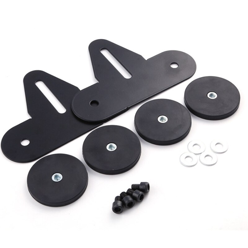 Barra de luz LED para techo del coche, soporte de montaje duradero, Base magnética fuerte, soporte para Barra de techo SUV, 2 uds.: Default Title