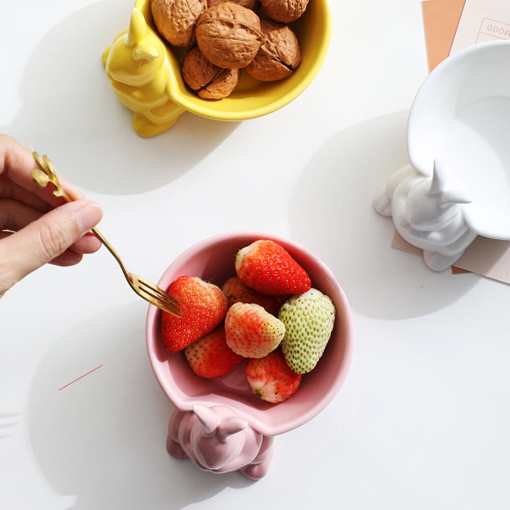 1Pc Food Serving Container Yogurt Bowl Fruit Salad Bowl Easter Tableware Snack Bowl for Party Hotel Home