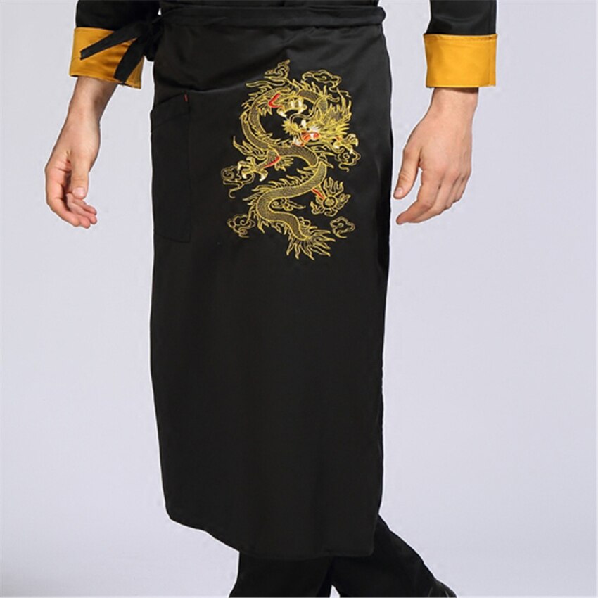 Catering 2022 News Apron Chinese Style Dragon Men Embroidery Chef Jacket Form Cook Categories Women Bakery Tunic Cook Bakery