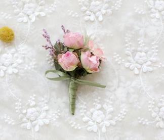 Sexemara bruiloft gala corsage ceremonie bloemen broche bruiloft corsages bruidegom bruidsjonkers knoopsgat bloemen corsage: Zilver