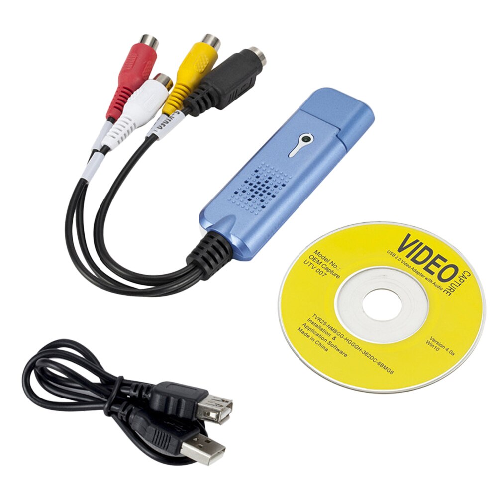 Vhs til digital file converter usb 2.0 to video grabber til computer tv box