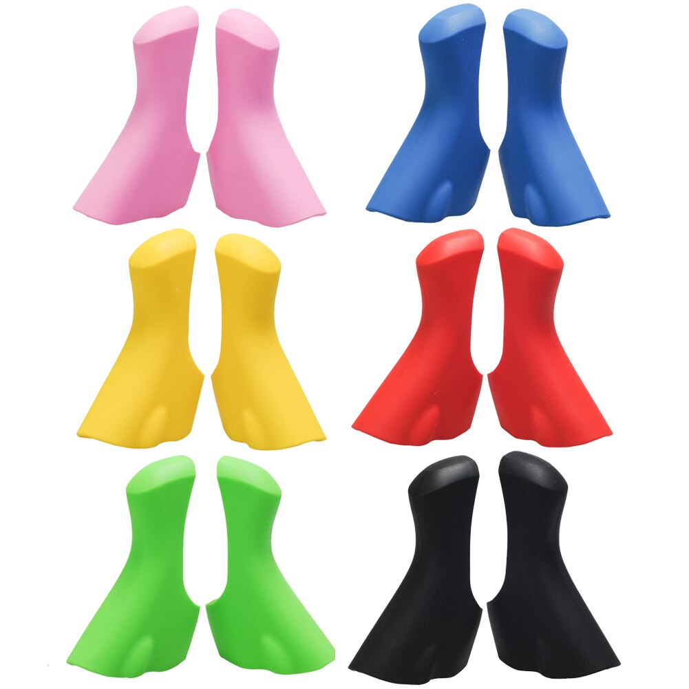 Palanca de cambios para bicicleta de carretera cubierta de soporte de palanca de freno de silicona elástica, palanca de cambios bicicleta para Shimano , accesorios de repuesto para ciclismo
