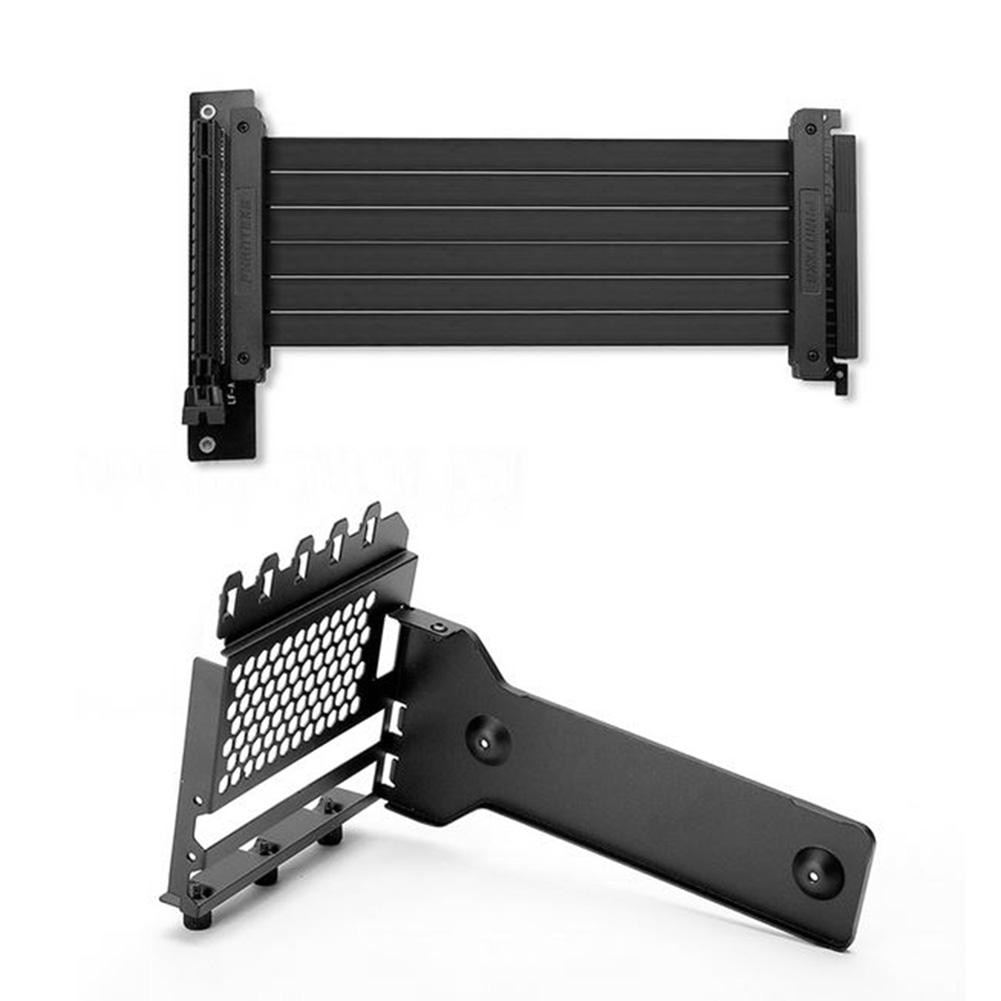 EKWB EK-Loop Support de carte graphique vertical EVO, câble Riser PCIe 4e génération