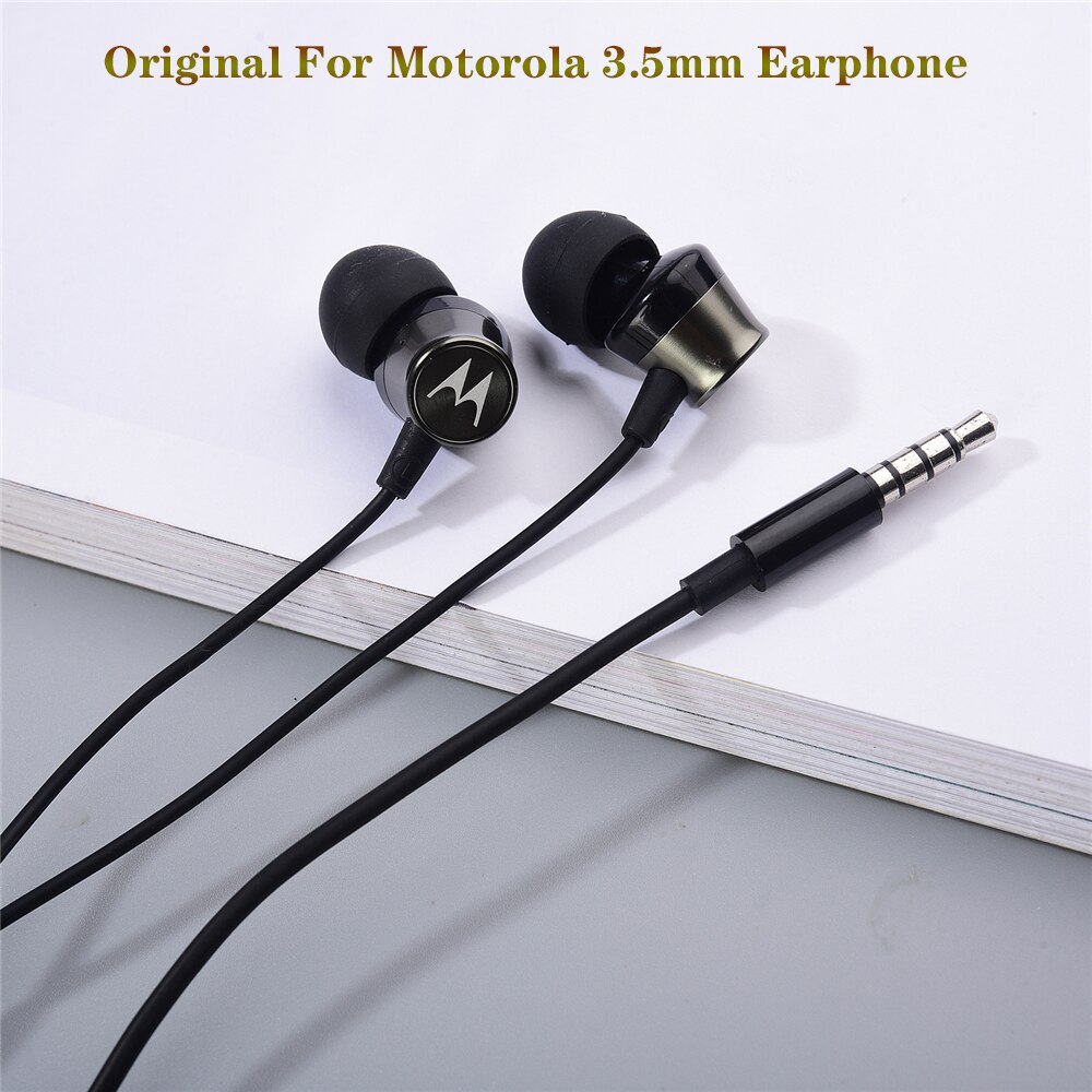 Originele Voor Motorola Een Hyper G6 G50 G6 Spelen Oortelefoon In-Ear Oordopjes Bass Headset Met Microfoon Voor Moto g7 G8 G Plus Z4 X4