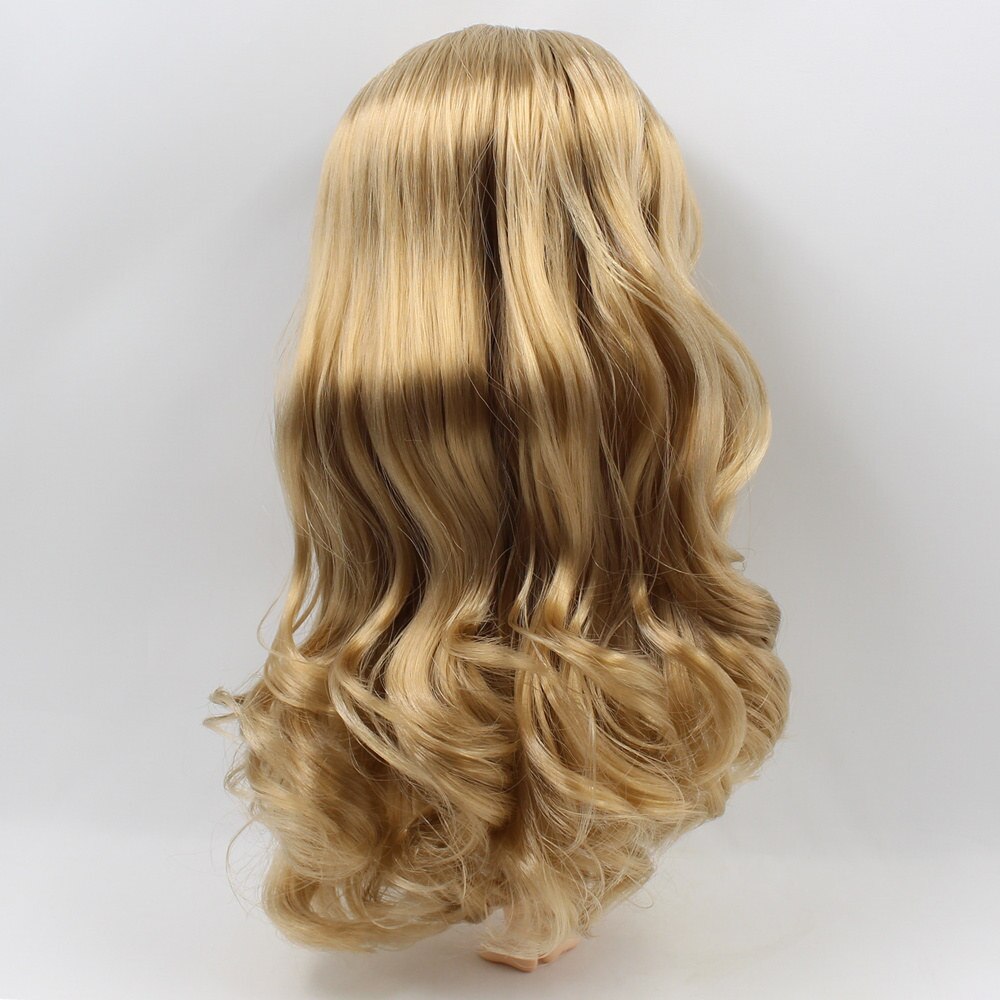 Blyth 1/6 Doll Wigs RBL Scalp including the hard endoconch dome with bang/no bangs fringe soft curly hair Series A: BL3504 / with bangs