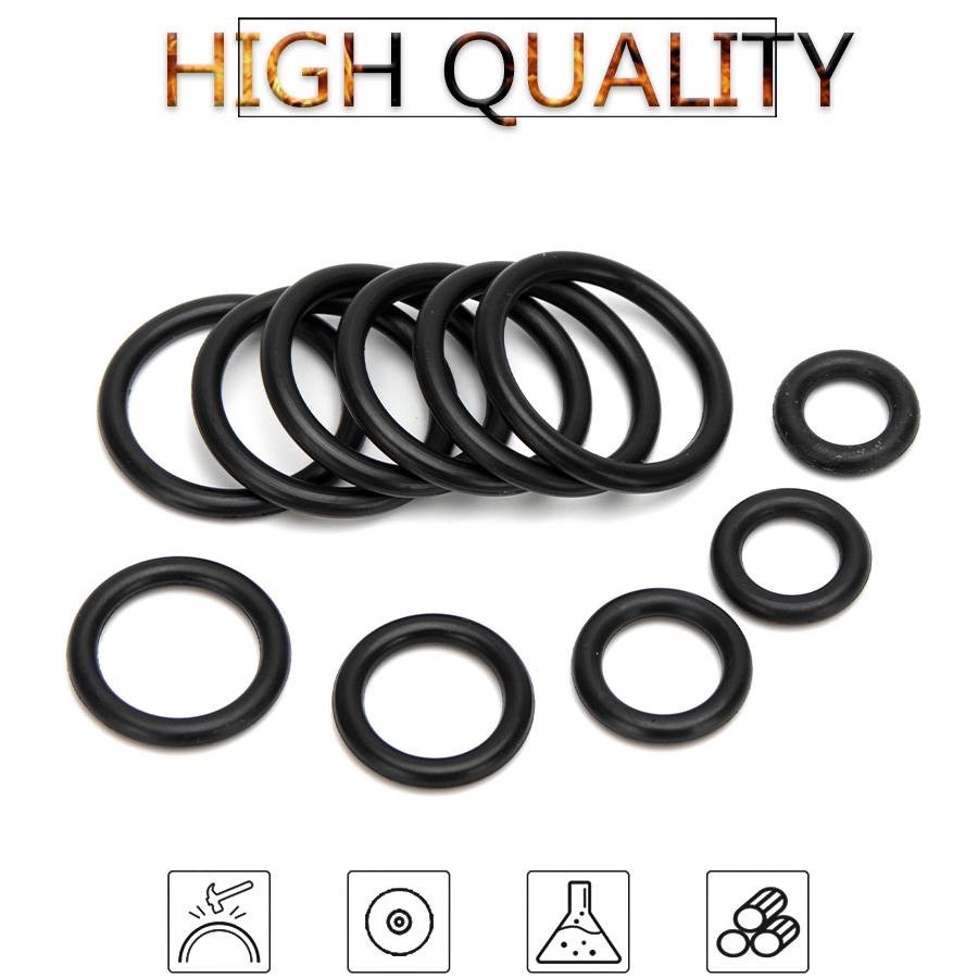 50 stück nbr-nitrilkautschuk-dichtungs-o-ringe, dichtungsersatz,  od 15mm-35mm cs 3.1mm schwarze unterlegscheiben  s86 diy-zubehör