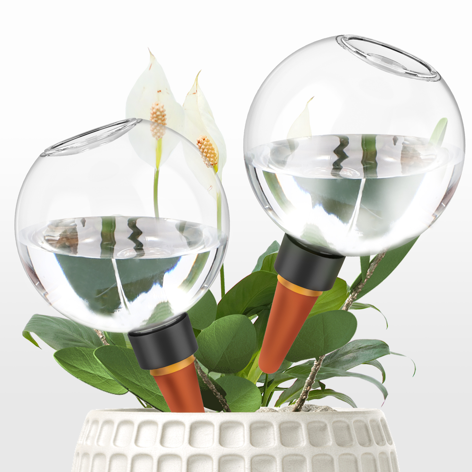Sistema de riego por goteo automático, 2/4 Uds., 500ML, bombillas de riego automático para plantas de jardín, plantas de flores, dispositivos de bolas de riego