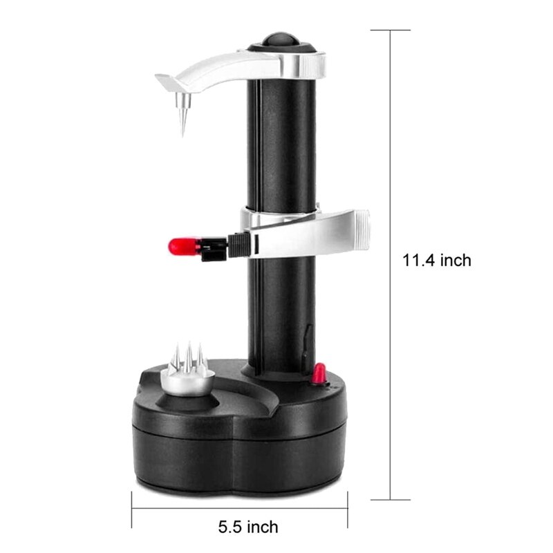 Elektrische Dunschiller Automatische Roterende Apple Dunschiller Automatische Fruit Groenten Cutter Keuken Peeling Tool, Uk Plug