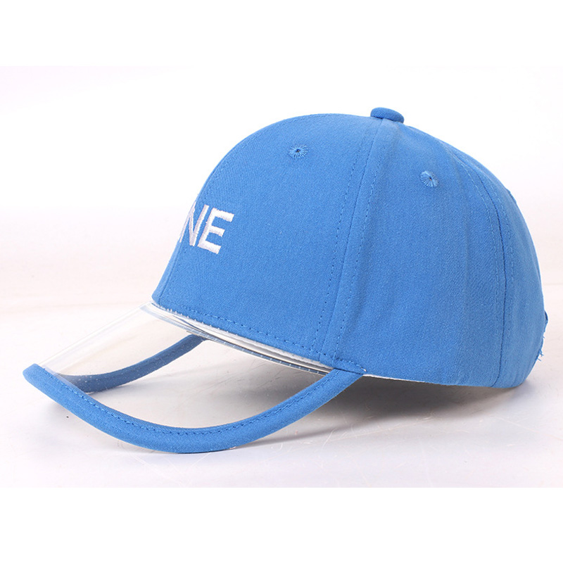 Doitbest Kind Baseball Cap Lente Hip Hop Transparante Rand Zomer Zon Kids Hoeden Jongens Meisjes Caps Snapback Hoed Gorras: ONE blue