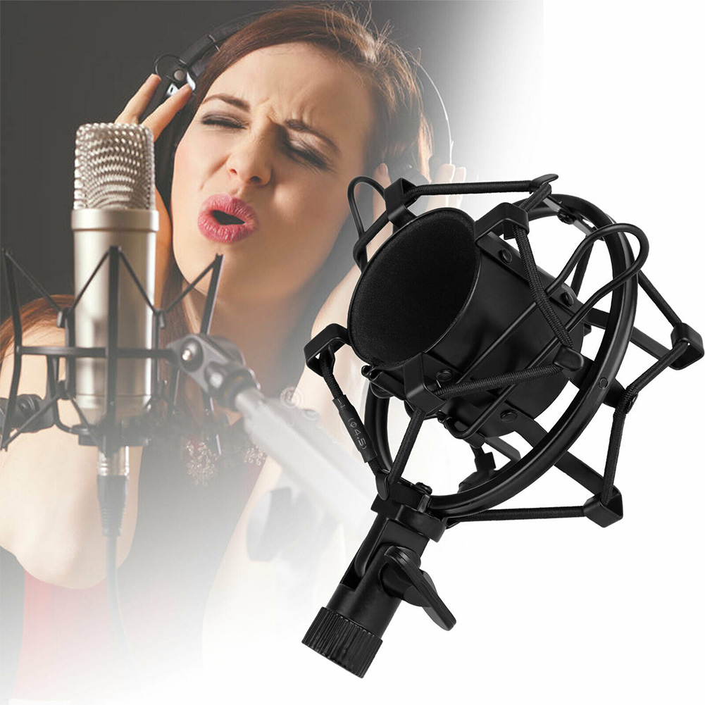 Clip Metal Locking Knob Broadcast Condenser Adjustable Protective Studio Recording Spider Microphone Shock Mount