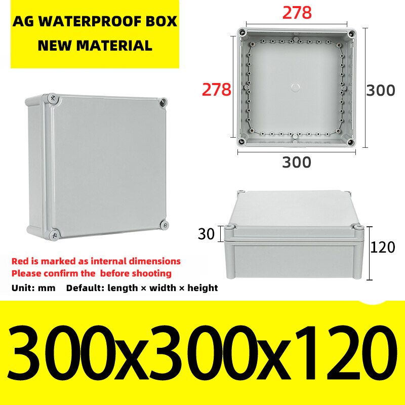 Big Size Outdoor Waterproof Case Enclosure Plastic Box Electronic Project Case Waterproof Junction Box for Electronics
