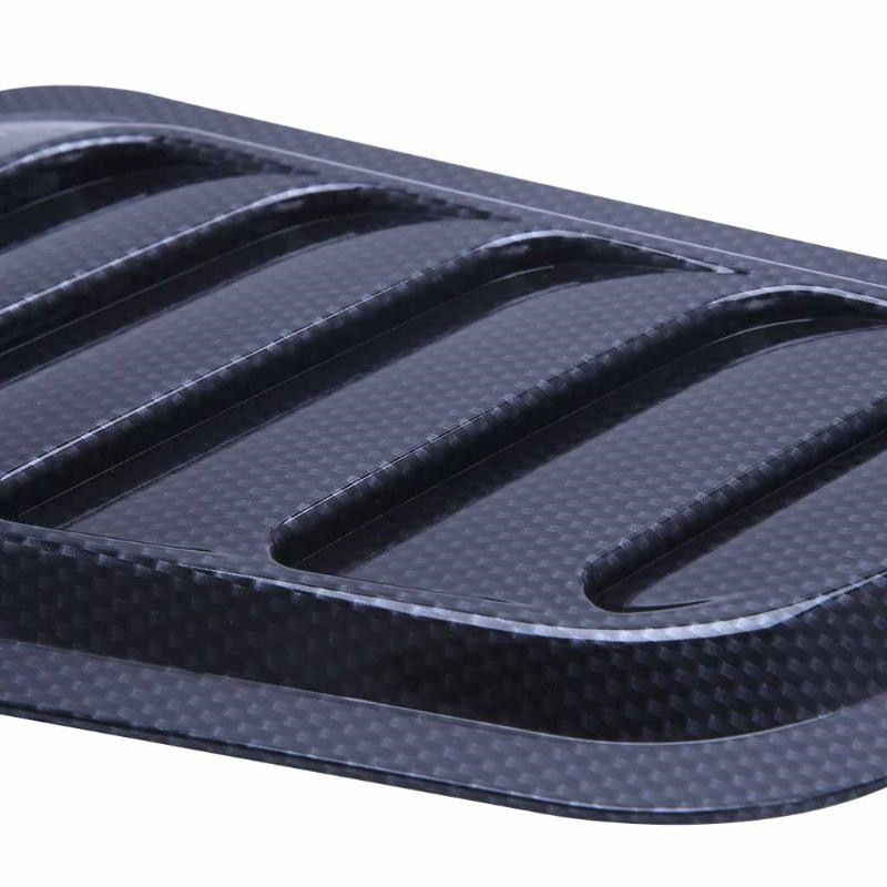 Car Air Flow Vent Intake Hood Scoop Stickers Auto Bonnet Cover Fender Sticker Black/ Carbon Fiber: carbon
