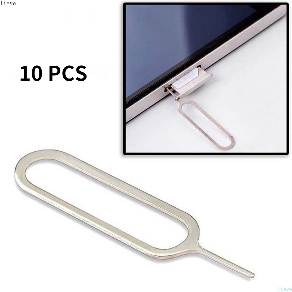 10Pcs Slim Sim Kaart Lade Pin Eject Removal Tool Naald Opener Ejector Voor Meest Smartphone Card Cutter Pin Opener removal Tools