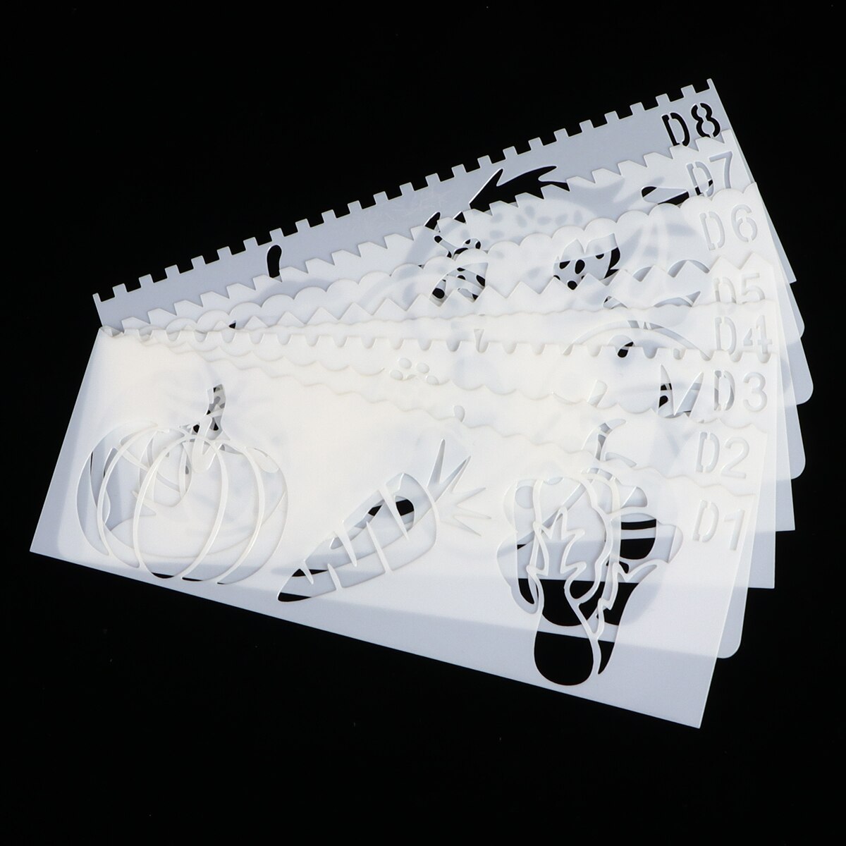 32 Stuks Bloem Blad Groenten En Fruit Schilderen Stencils Plastic Tekening Template Diy Hollow Out Stencil