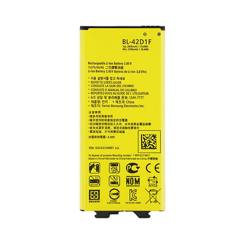 Ohd Originele Telefoon Batterij Voor Lg G3 G4 G5 V20 K10 Lte Batterij BL-53YH BL-51YF BL-42D1F BL-45A1H BL-44E1F Batterijen: For LG G5