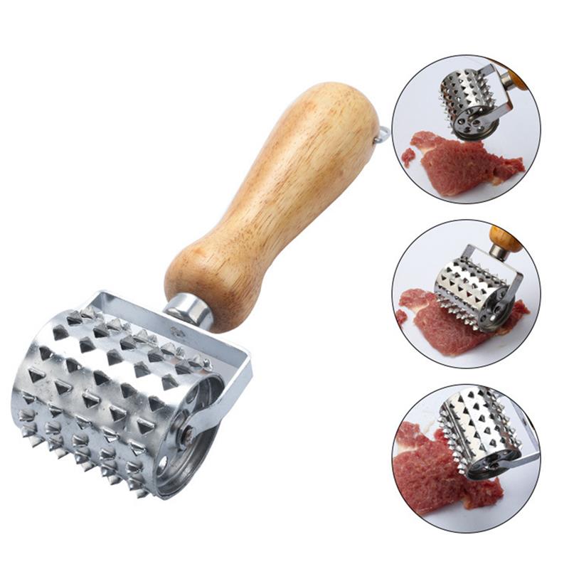 Stainless Steel Meat Tenderizer Steak Pork Chop Fast Loose Needle Steak Pork Chop Tender Meat Hammer Kitchen Helper Tools