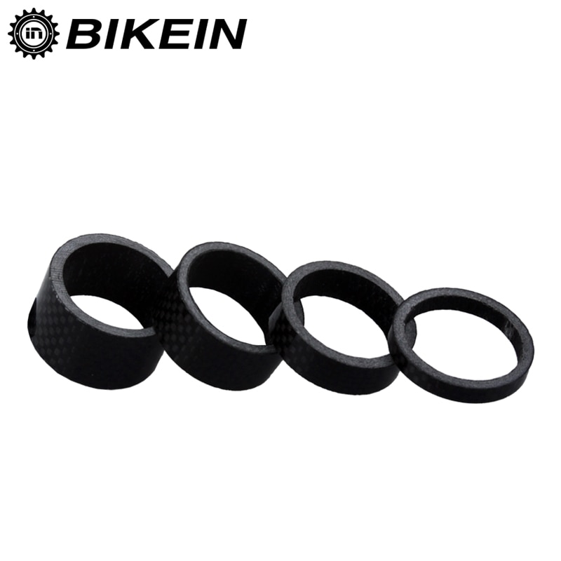 BIKEIN-4 stks Volledige 3 k Carbon Fibre Fiets 1 1/8 "Headset Wasmachine 28.8mm Stuurpen Spacer Kit 5/10/15/20mm Glossy/Matte Black