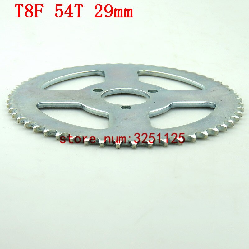 Silver Tooth disc T8F 54T 29mm / 140mm 54 Tooth Rear Chain Sprocket For 47cc 49cc Pocket Bike Mini Moto Quad ATV