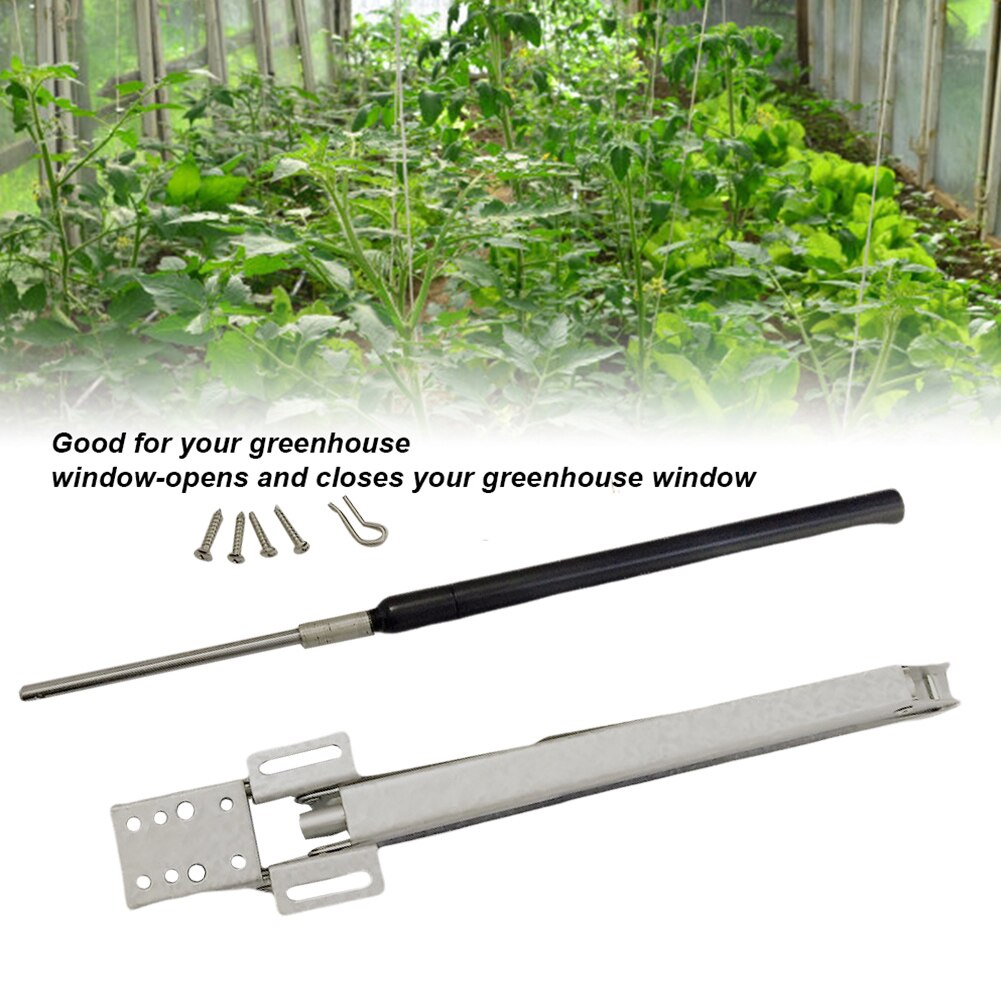Automatische raamopener, eenvoudig te installeren kasbenodigdheden, dakventilatie, gegalvaniseerde plaat, temperatuurregeling, jaloezieën voor binnenopheffing