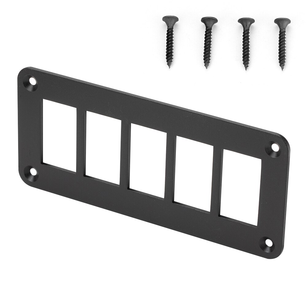 Panel de interruptor basculante de aluminio de 2/3/4/5 vías, soporte de carcasa para ARB Carling Narva, piezas de interruptores, tipo barco: 5 WAY