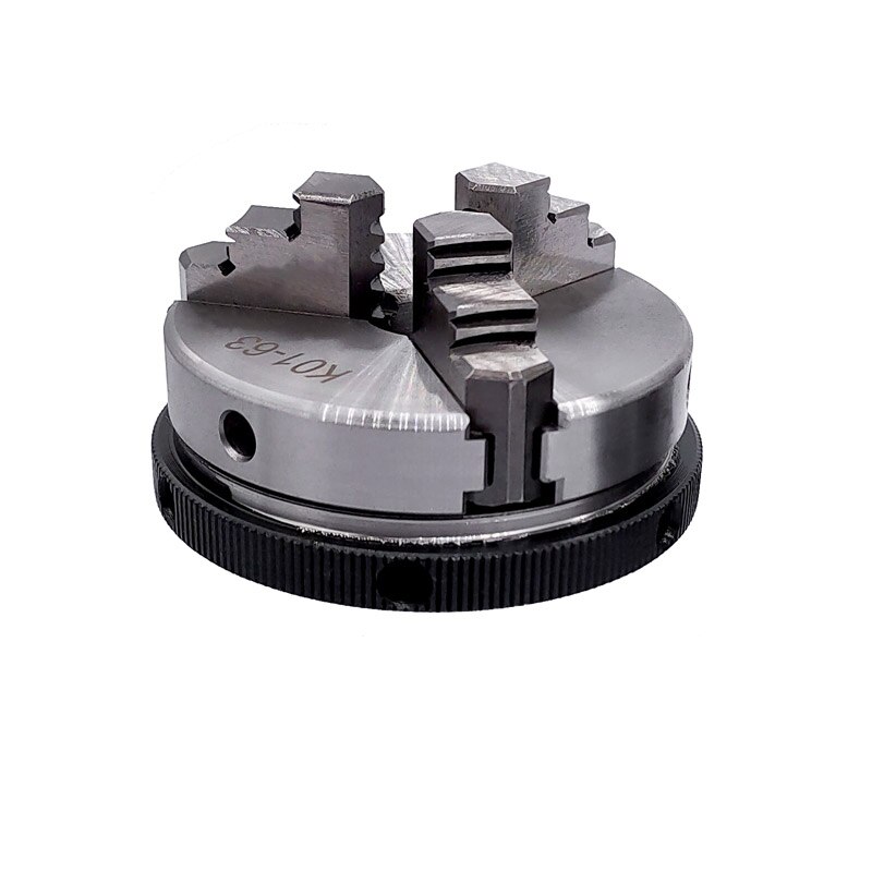K01-63 svarv mini chuck 3 käftar träbearbetning hand chuck med monteringsgänga skruvstång självcentrerande svarv chuck verktyg 63mm