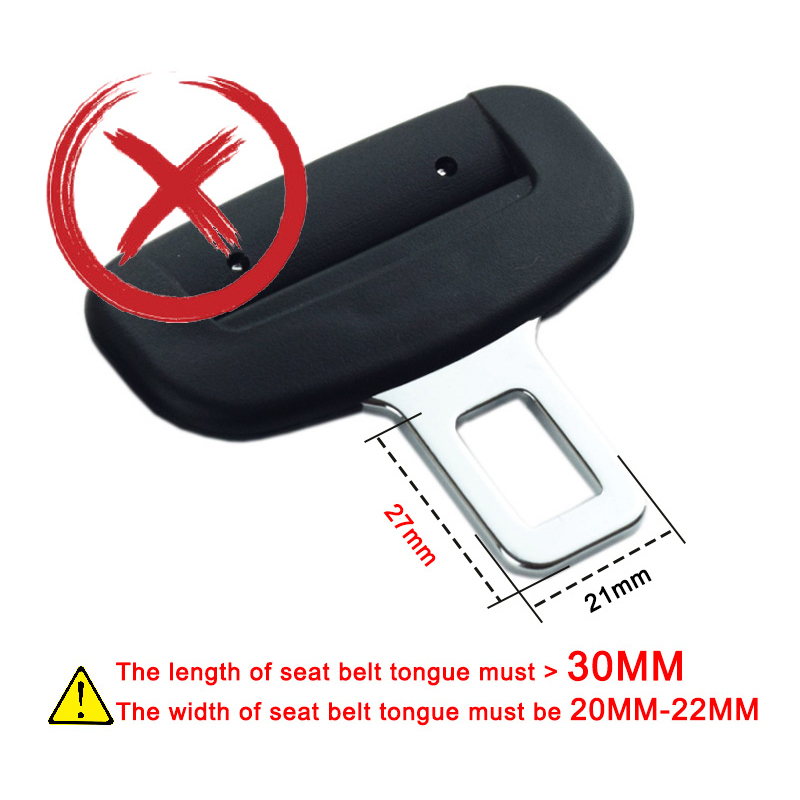 Universal Seat Belt Extender Staal Autogordel Gesp Voor 20-22Mm Tong Autogordel Clip Uitbreiding plug Gesp Seat Belt