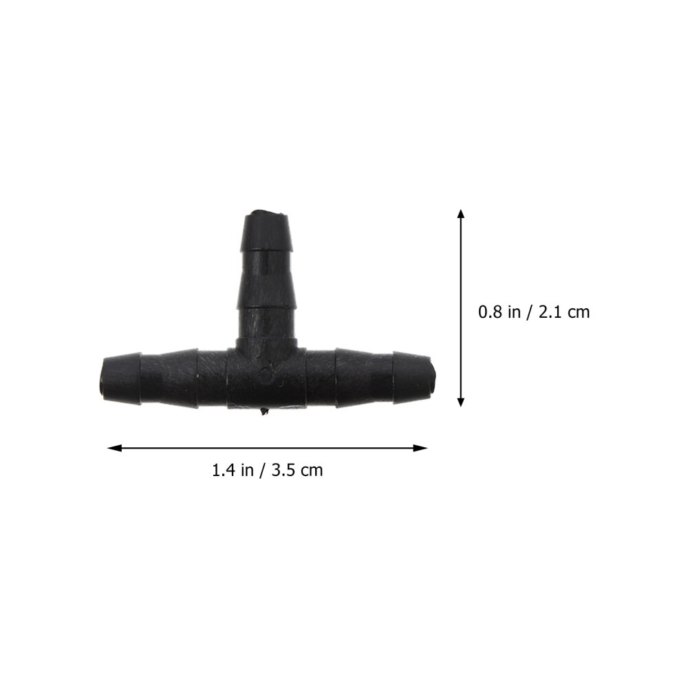 1 Set/200PCS Irrigation Fitting 4-Way Elbow Tee Straight Barb End Plug Coupling