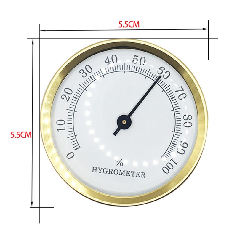 Indoor Wall Hanging Mini Round Pointer Hygrometer Monitor Mechanical High Precision Humidity Meter Gauge Moisture Measurement N