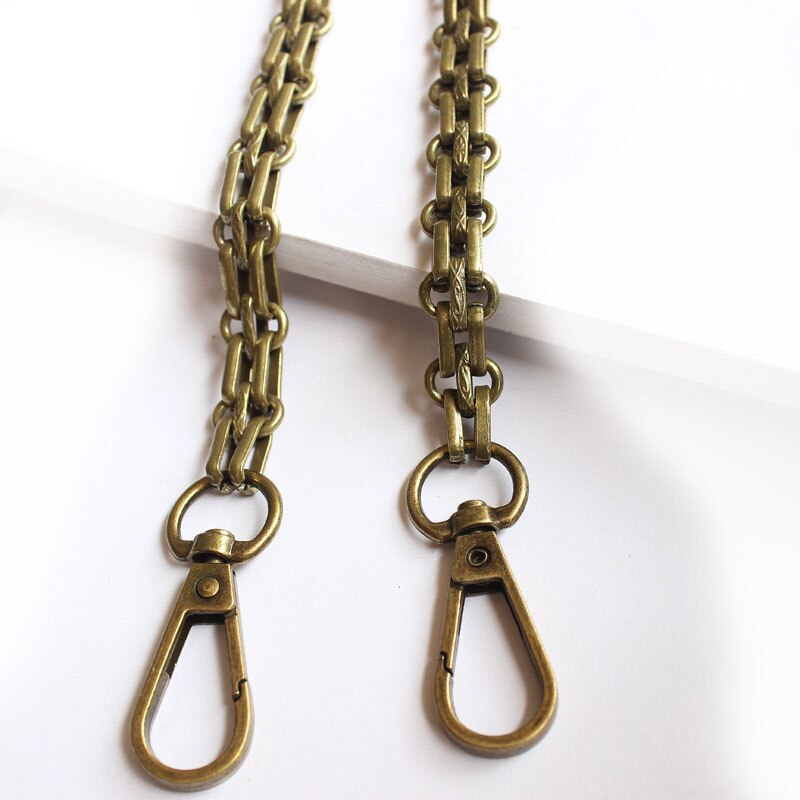 Diy 120 Cm Metalen Vervanging Chain Vervanging Voor Handtas Schoudertas Accessoires Schoudertas Riem Met Gesp Tas Keten: brons