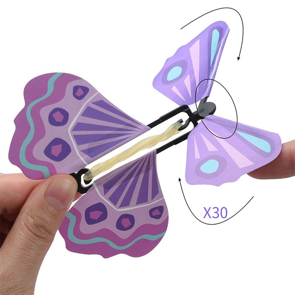 Mariposa voladora creativa para niños, juguete de accesorios mágicos para niños, divertidos artefactos de juego, juguete educativo de Color aleatorio