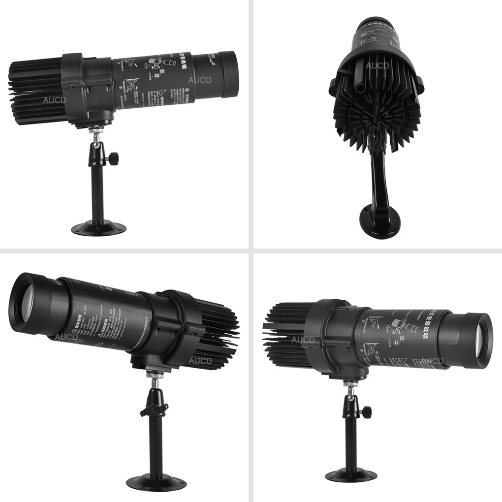 90-240VAC 20W LED HD Advertising Gobo Projector Show Lighting Show Zoom Lights Cafe Store Shop Outdoor Project AD Lamp NO Gobos