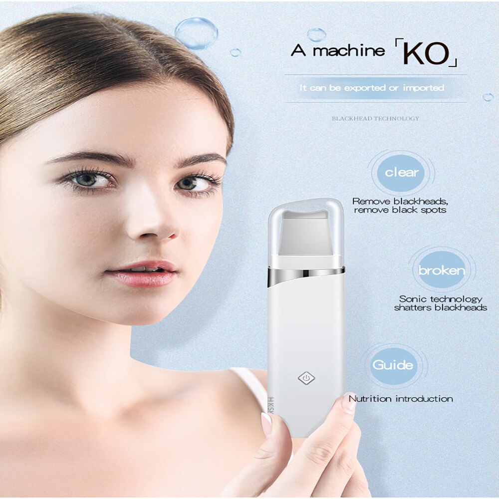 K·SKIN Blackhead Cleanser Remove Dead Skin Ultrasonic Technology Can Remove Pore Pollution Clean Face Facial Lift Easy To Carry