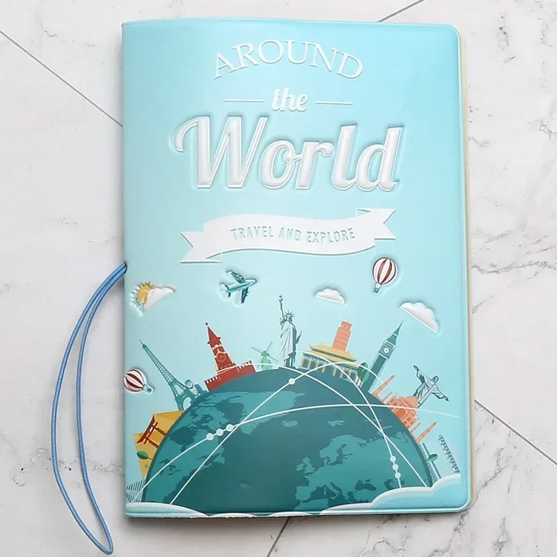 Travel Passport Cover Wallet Bag Letter Men Women Pu Leather ID Address Holder Portable Boarding Travel Accessories: GRAY