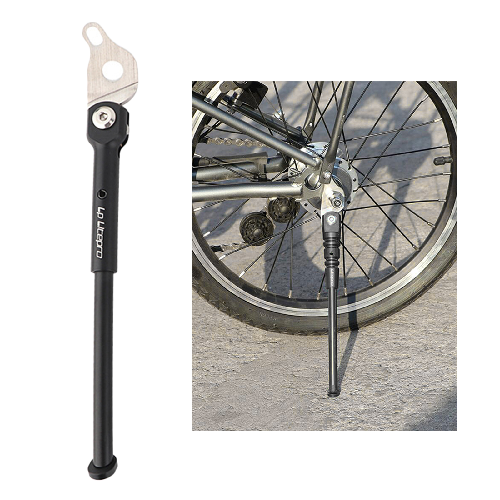 Béquille de vélo 16 pouces en alliage d&#39;aluminium, pied adapté pour vélo K3 Plus pour enfants