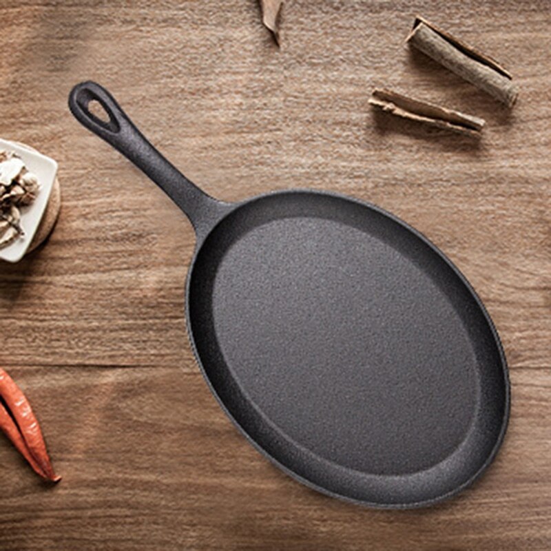 Fish Pan Small Frying Pan Paint-Free Non-Stick Steak Fried Eggs Multifunctional Household Gas Cooker Induction Cooker