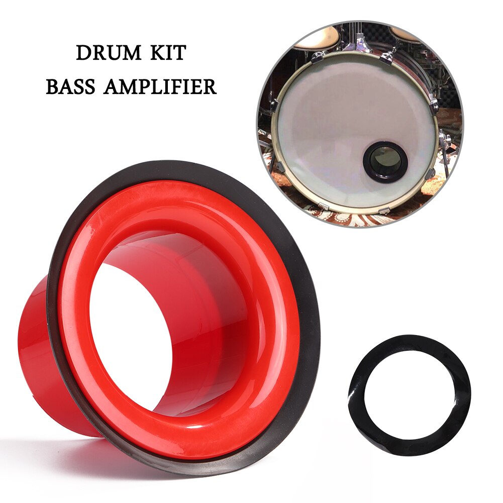 Drum Bass Bottom Microphone Loudspeaker Voice Sound Amplifier Drum Accessories Bass Hole Protection Percussion Spare ABS Parts