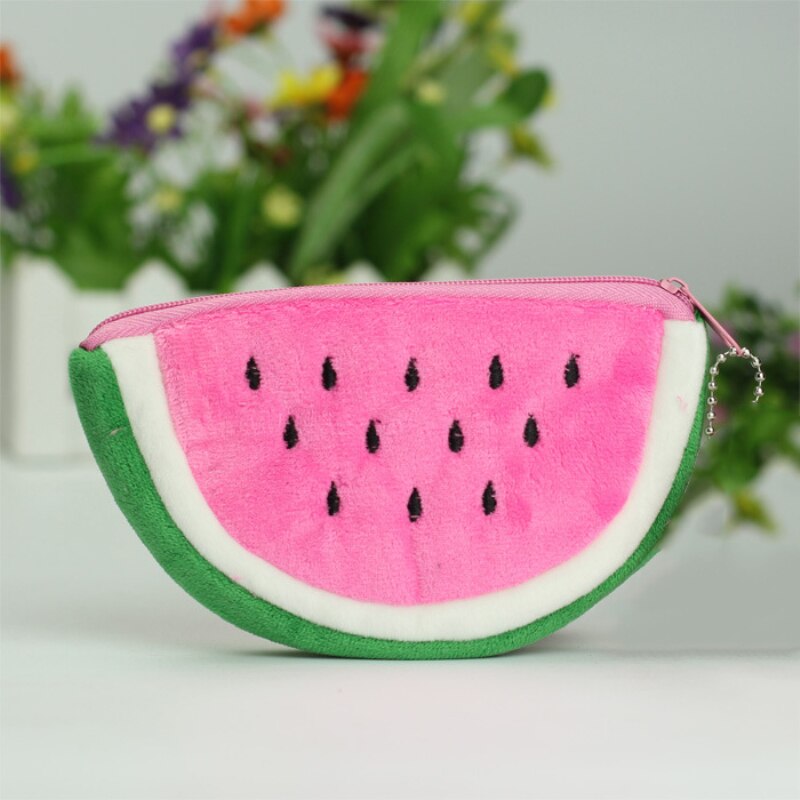 Cute Women Girls Watermelon Bag Coin Purse Favor Fish Extender Handbag Carteira Feminina MSJ99