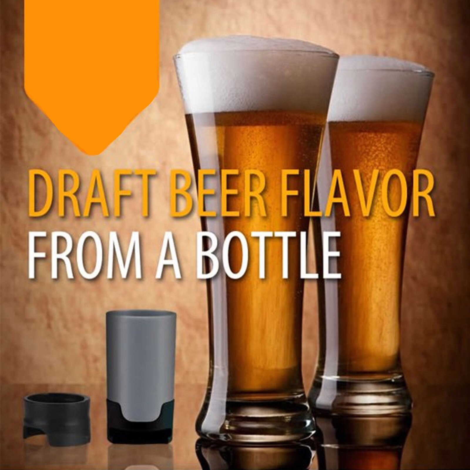 Ultrasonic Beer Foamer Portable Beer Bubbler Bottle Shape Foam Maker Drinks Ultra-sonic Foam Rich And Delicate Foam #W3