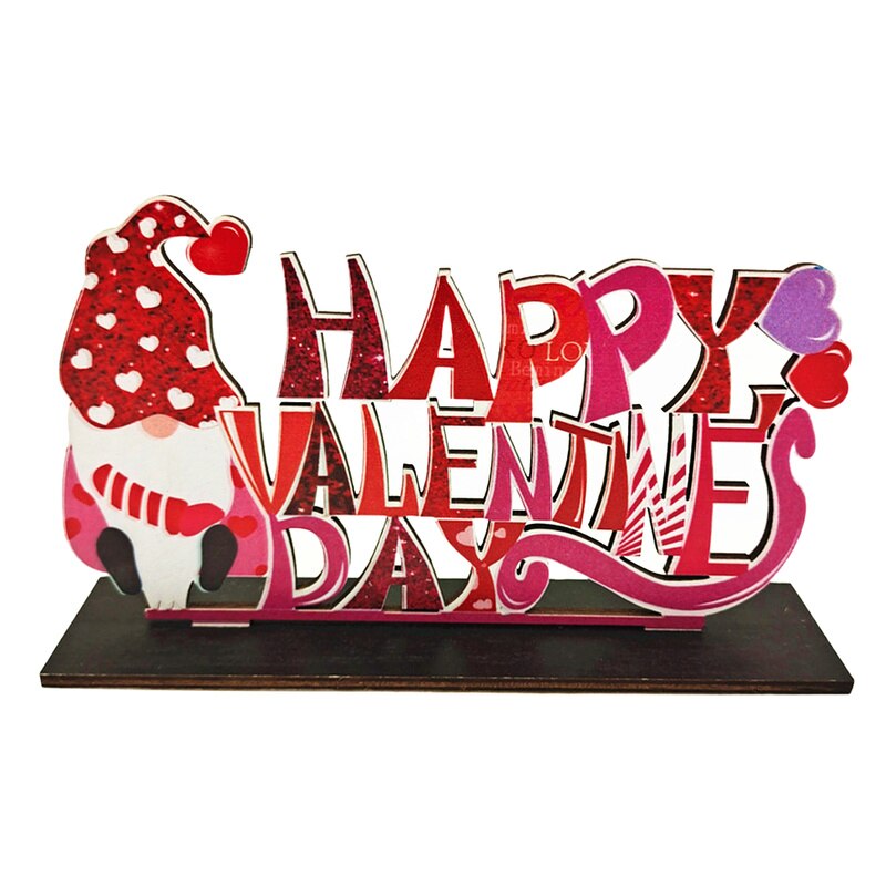 Valentine&#39;s Day Wooden Table Sign Decoration Romantic Table Centerpiece Sign Wedding Letter Decoration for Valentine Day Decor..
