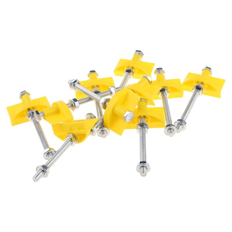 10pcs Manual Tile Locator Wall Tiles Regulator Height Adjustment Positioner Leveler Ceramic Fine Thread Rising Construction Tool