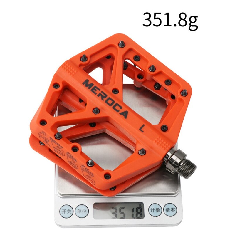 MEROCA-pedales planos ultraligeros para bicicleta de montaña, antideslizantes, accesorios para bicicleta de carretera