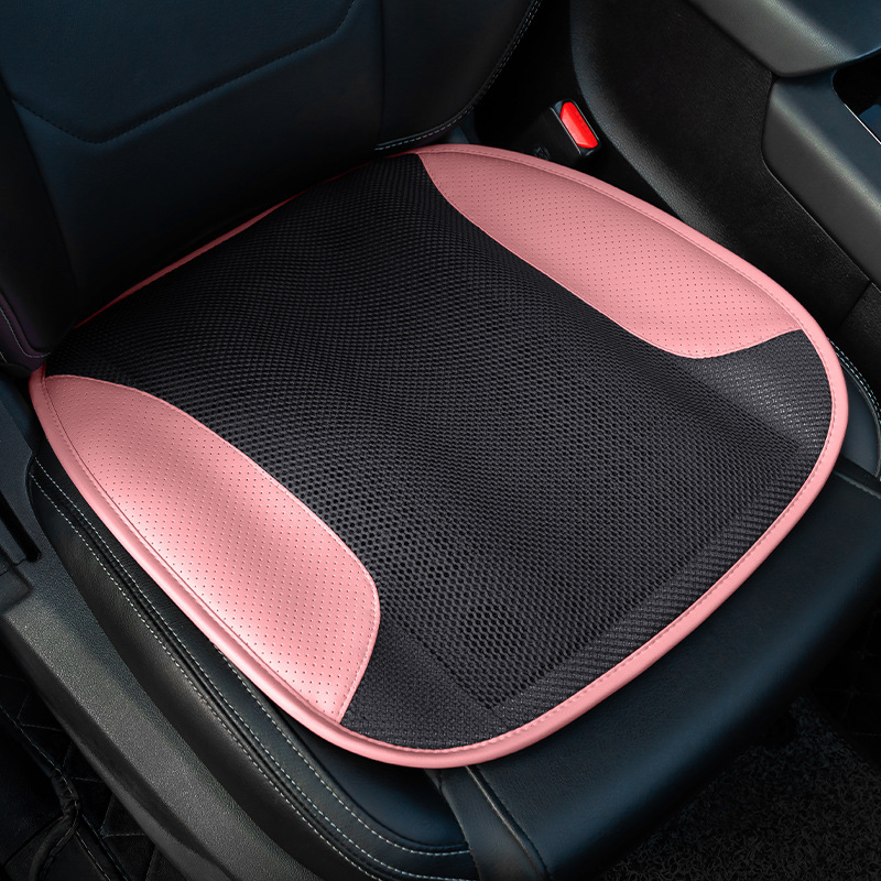 Coussin de siège de voiture universel ventilé, USB, protection de siège de voiture, Cool Pad, respirant, antidérapant, pour la maison et le bureau: PINK