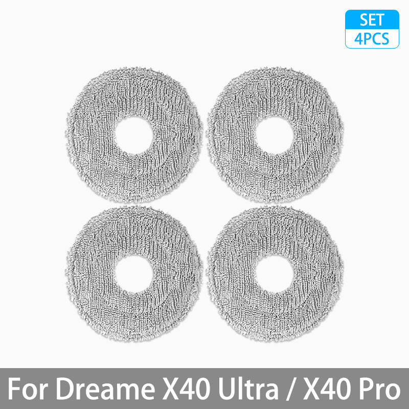 For Dreame X40 Ultra / X40 Pro Accessories Rubber Main Side Brush Mop Cloth Dust Bag HEPA Filter Robot vacuum Replacement Parts: Lavender