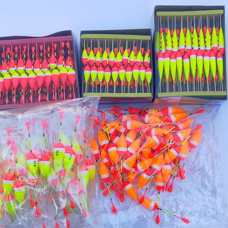 5pcs/lot Fishing Floats Set Buoy Bobber Fishing Light Stick Floats Fluctuate Mix Size Color Float Buoy for Fishing Accessories