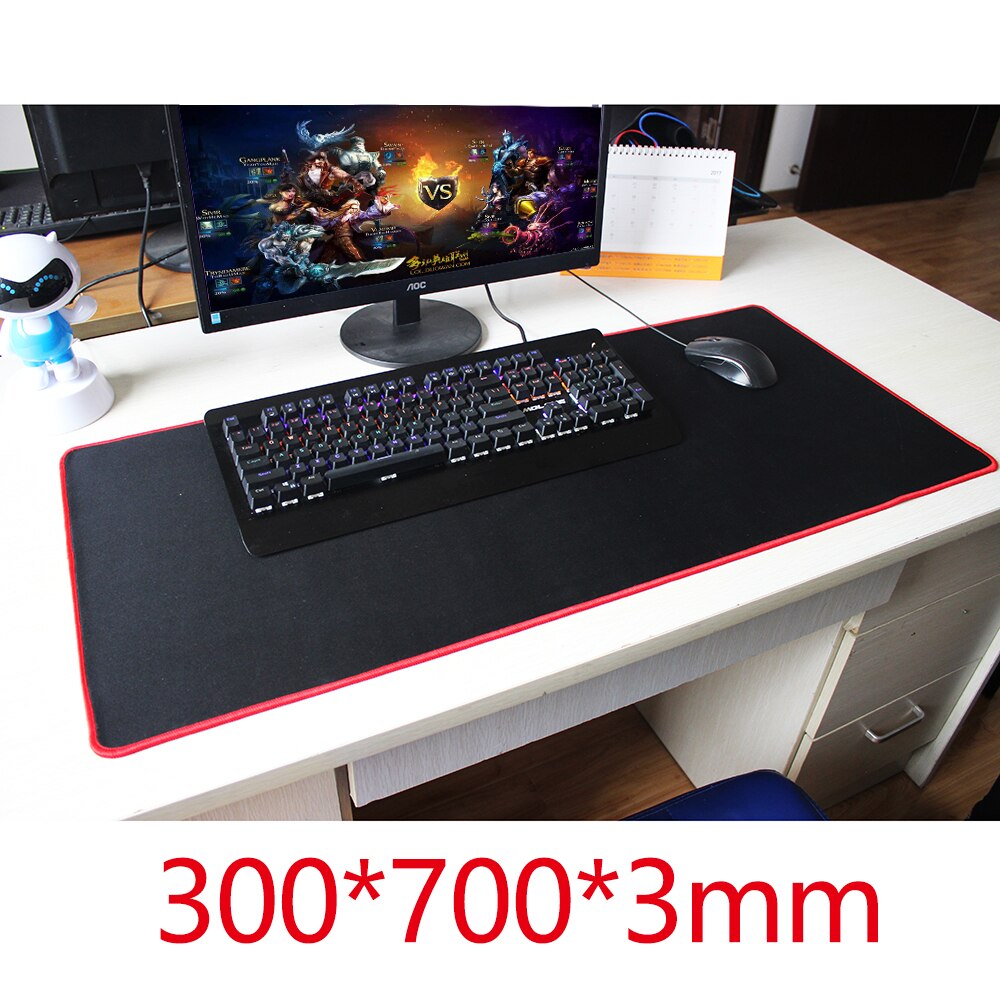 Large Size Speed Version XL Office Mouse Pad Black Mat 30*25/80*30/80*40/90*40cm Laptop Computer Gaming Table Pads Keyboard Mats