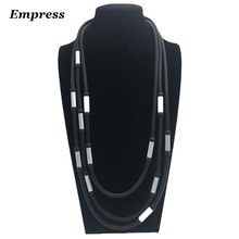 Kejserinde diy smykkeserier kvinder hævder, at håndlavet perle retro blødt skum aluminiumsrør halskæde er heldig halskæde  xl012.
