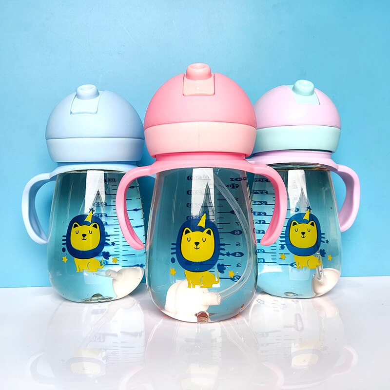 1PC 360 Degree Can Be Rotated Magic Cup Baby Learning Drinking Cup LeakProof Child Water Cup Bottle 300ML